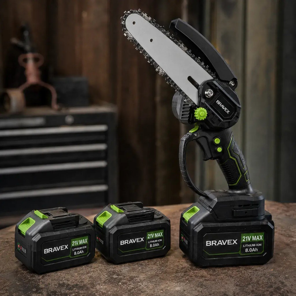 Bravex διπλή μπαταρία 21V MAX και σύστημα ασφαλείας