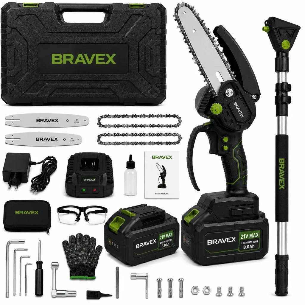 Conținutul pachetului Bravex™ Mini drujbă 3 în 1